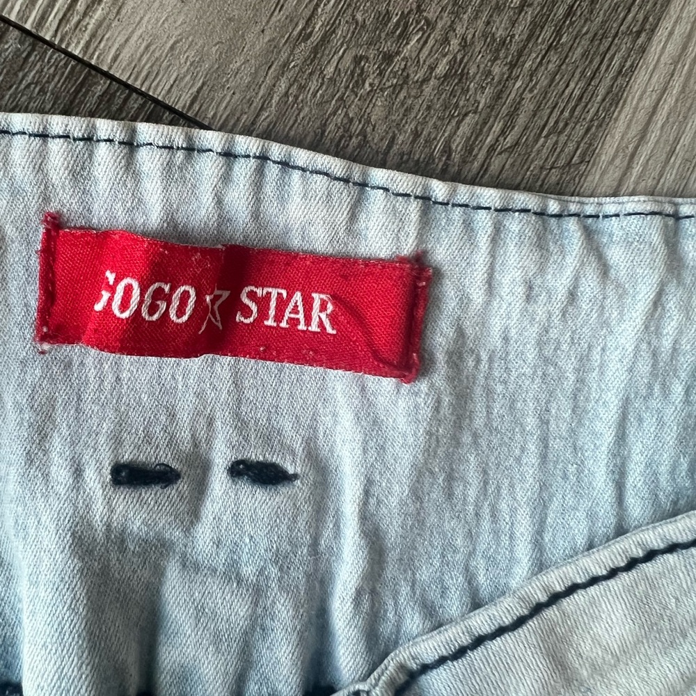 GOGO Women's Light Blue Straight Leg Jeans - Picture 5 of 6